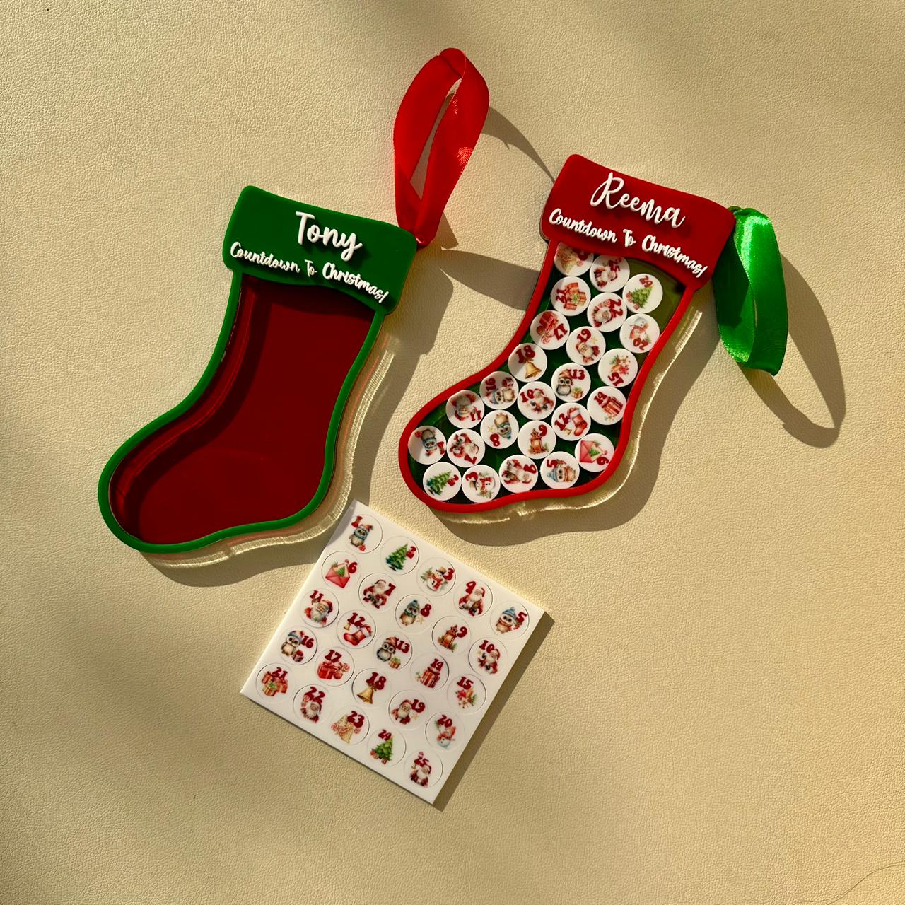Christmas socks countdown