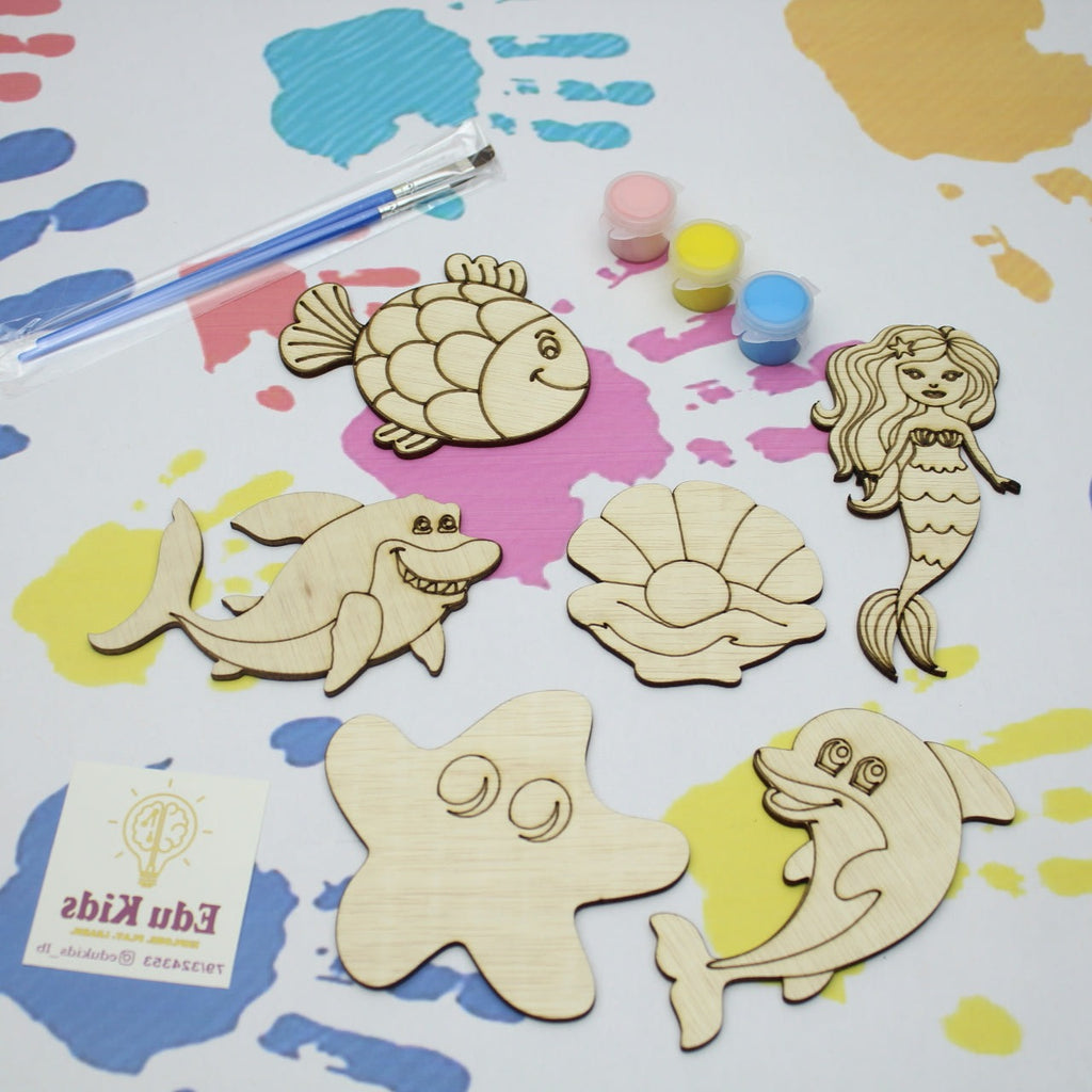 Wooden Paint Kit